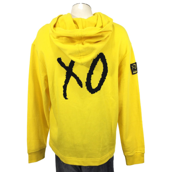 yellow xo hoodie